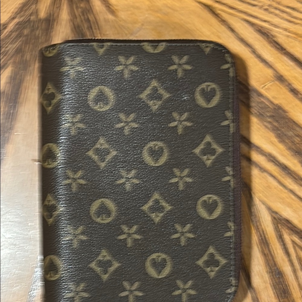 Luxury Monogram Black and Brown Wallet